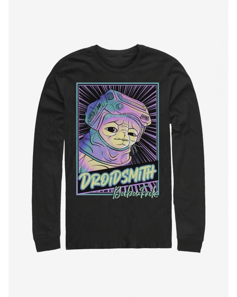 Star Wars Episode IX The Rise Of Skywalker Babu Droidsmith Long-Sleeve T-Shirt $10.79 T-Shirts