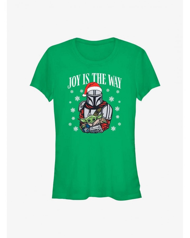 Star Wars The Mandalorian Joy Is The Way Girls T-Shirt $7.12 T-Shirts