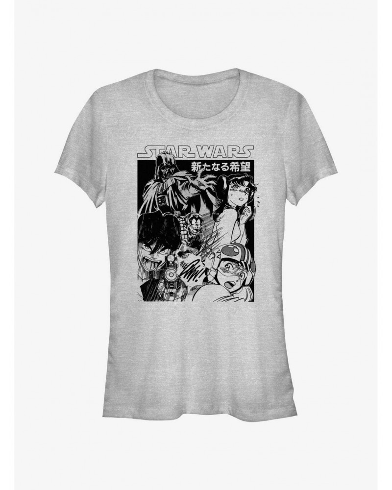 Star Wars Anime Style Galactic Heroes Poster Girls T-Shirt $3.20 T-Shirts