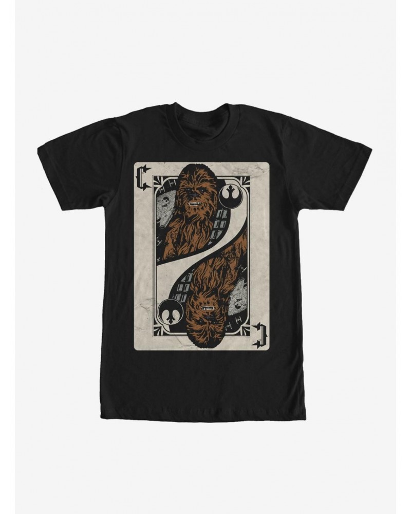 Star Wars Chewbacca Playing Card T-Shirt $7.30 T-Shirts