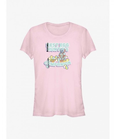 Star Wars The Mandalorian Best Egg Hunting Companion Girls T-Shirt $7.77 T-Shirts