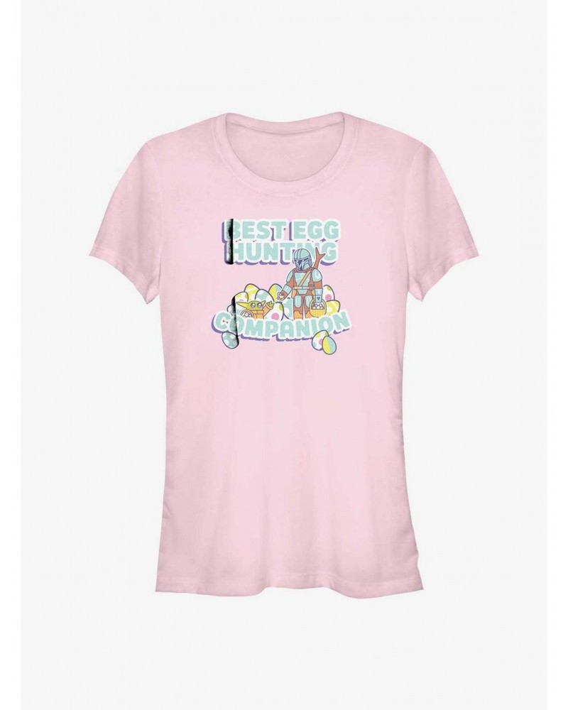 Star Wars The Mandalorian Best Egg Hunting Companion Girls T-Shirt $7.77 T-Shirts