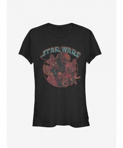 Star Wars Episode IX The Rise Of Skywalker Retro Villains Girls T-Shirt $7.60 T-Shirts