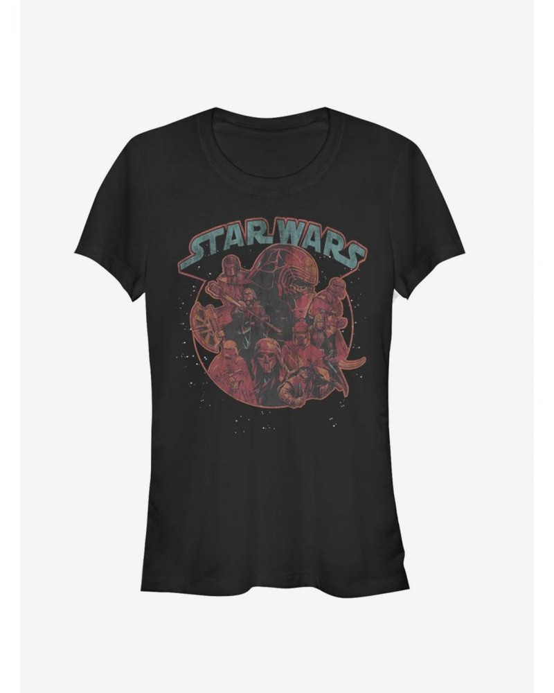 Star Wars Episode IX The Rise Of Skywalker Retro Villains Girls T-Shirt $7.60 T-Shirts