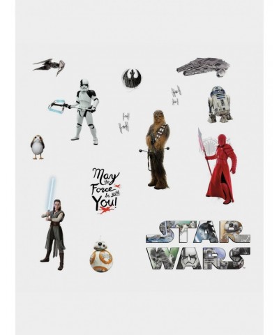 Star Wars The Last Jedi Episode VIII Peel And Stick Wall Decals $6.09 Decals