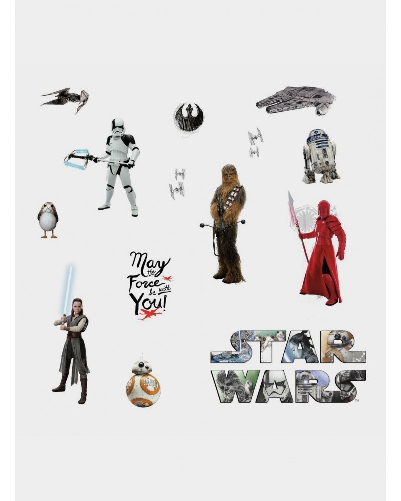 Star Wars The Last Jedi Episode VIII Peel And Stick Wall Decals $6.09 Decals