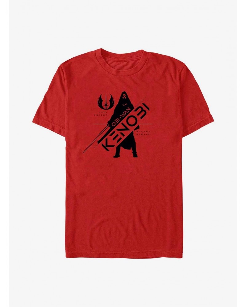 Star Wars Obi-Wan Kenobi Obi-Wan Silhouette T-Shirt $7.45 T-Shirts