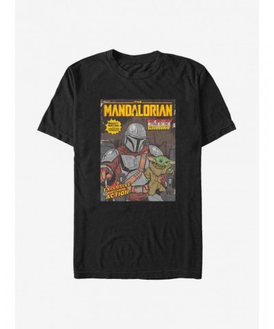 Star Wars The Mandalorian Vintage Comic Cover T-Shirt $5.12 T-Shirts