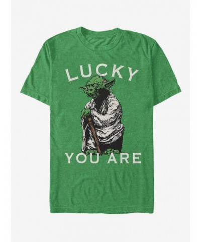 Lucasfilm Star Wars Lucky Yoda T-Shirt $6.37 T-Shirts