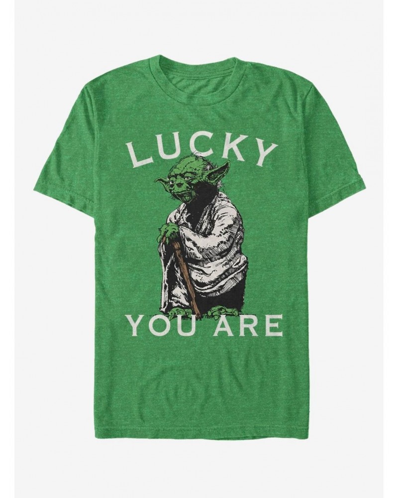 Lucasfilm Star Wars Lucky Yoda T-Shirt $6.37 T-Shirts