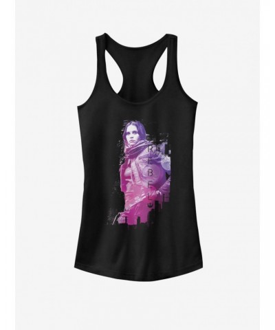 Star Wars Jyn Posing Girls Tank $9.56 Tanks