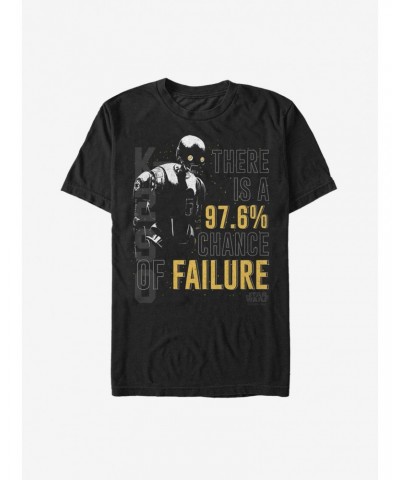 Star Wars K-2SO Chance of Failure T-Shirt $5.12 T-Shirts