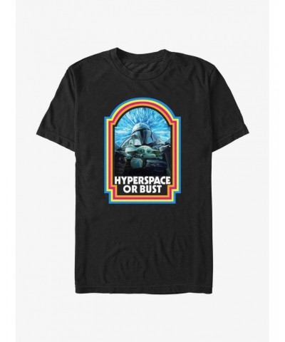 Star Wars The Mandalorian Hyperspace or Bust T-Shirt $5.90 T-Shirts