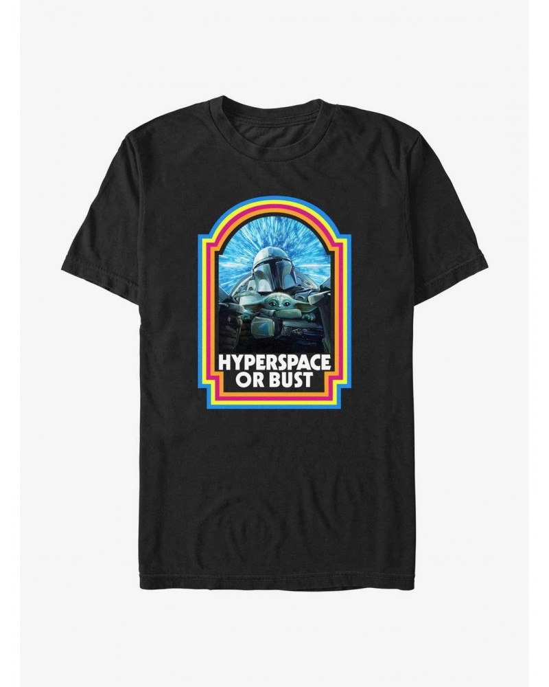 Star Wars The Mandalorian Hyperspace or Bust T-Shirt $5.90 T-Shirts