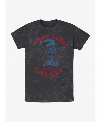 Star Wars Best Papa Darth Vader Mineral Wash T-Shirt $6.06 T-Shirts