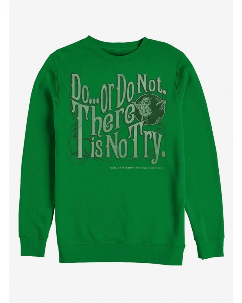 Star Wars Yoda Do or Do Not Sweatshirt $12.99 Sweatshirts