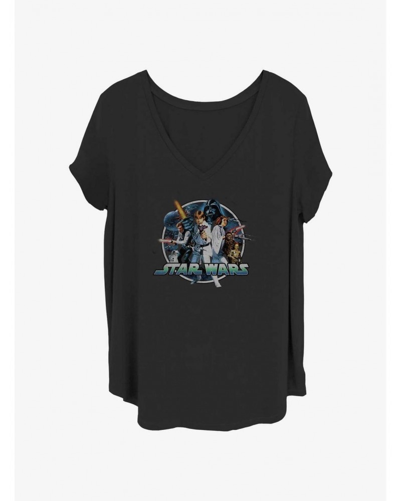 Star Wars Group Wars Girls T-Shirt Plus Size $7.86 T-Shirts