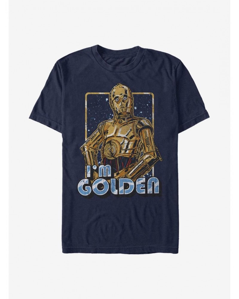 Star Wars Golden C-3PO T-Shirt $6.06 T-Shirts