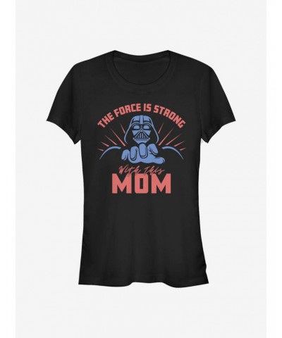 Star Wars Strong Mom Force Girls T-Shirt $5.02 T-Shirts