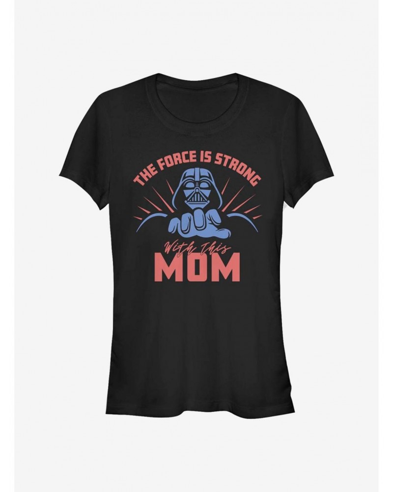 Star Wars Strong Mom Force Girls T-Shirt $5.02 T-Shirts