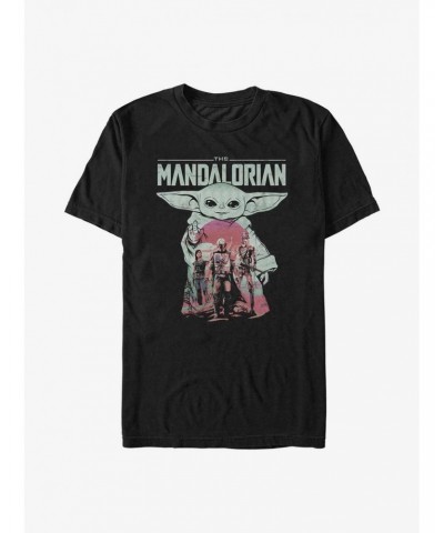 Star Wars The Mandalorian Grogu's Squad T-Shirt $5.59 T-Shirts