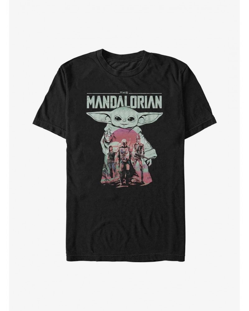 Star Wars The Mandalorian Grogu's Squad T-Shirt $5.59 T-Shirts