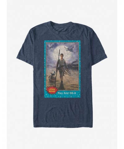 Star Wars Rey and BB-8 Trading Card T-Shirt $6.99 T-Shirts