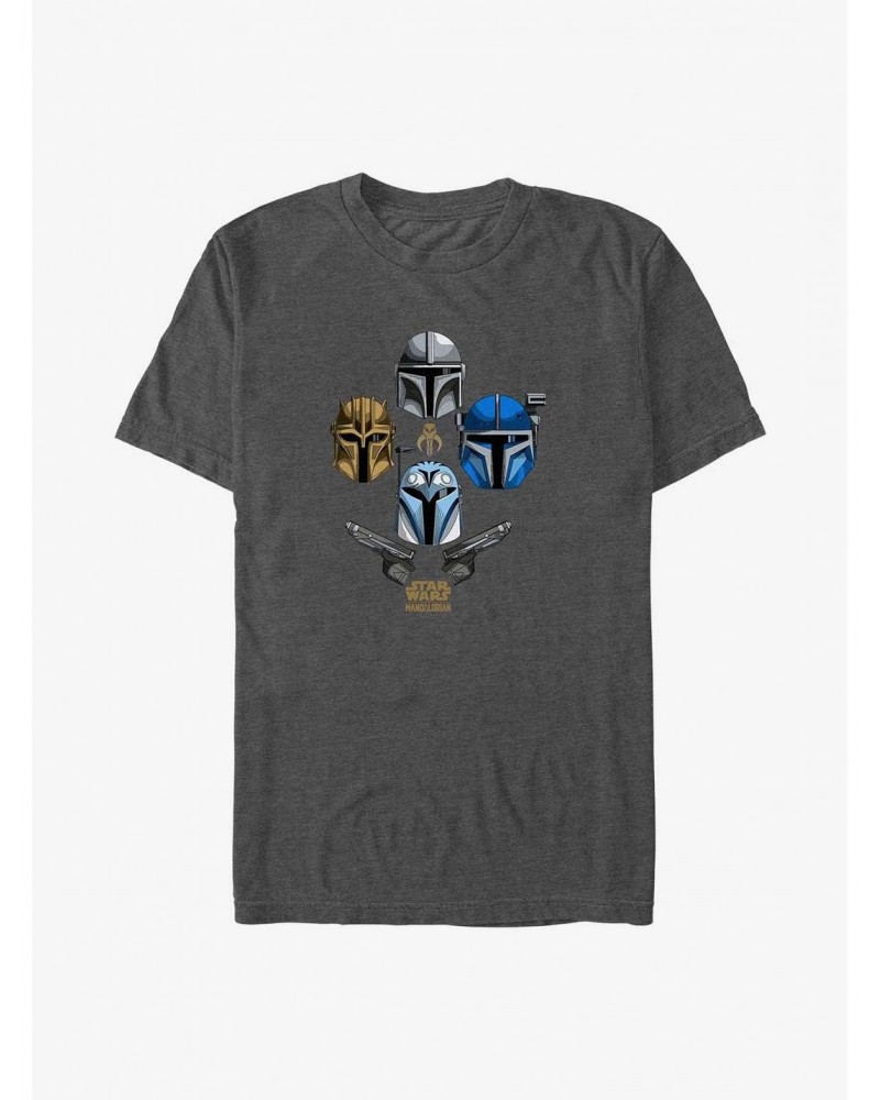 Star Wars The Mandalorian Helmets Held High Big & Tall T-Shirt $7.42 T-Shirts