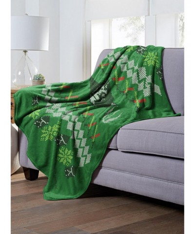 Star Wars Yoda Xmas Sweater Throw Blanket $19.77 Blankets