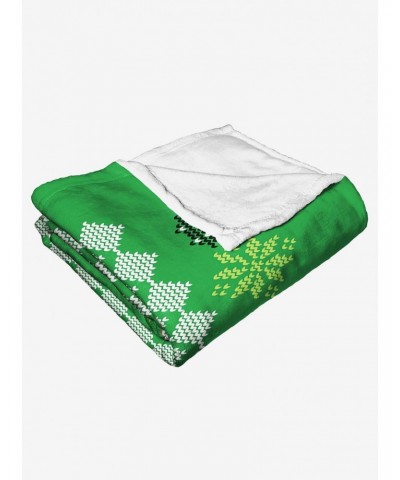 Star Wars Yoda Xmas Sweater Throw Blanket $19.77 Blankets