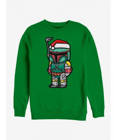 Star Wars Boba Fett Santa Hat Cartoon Sweatshirt $10.04 Sweatshirts