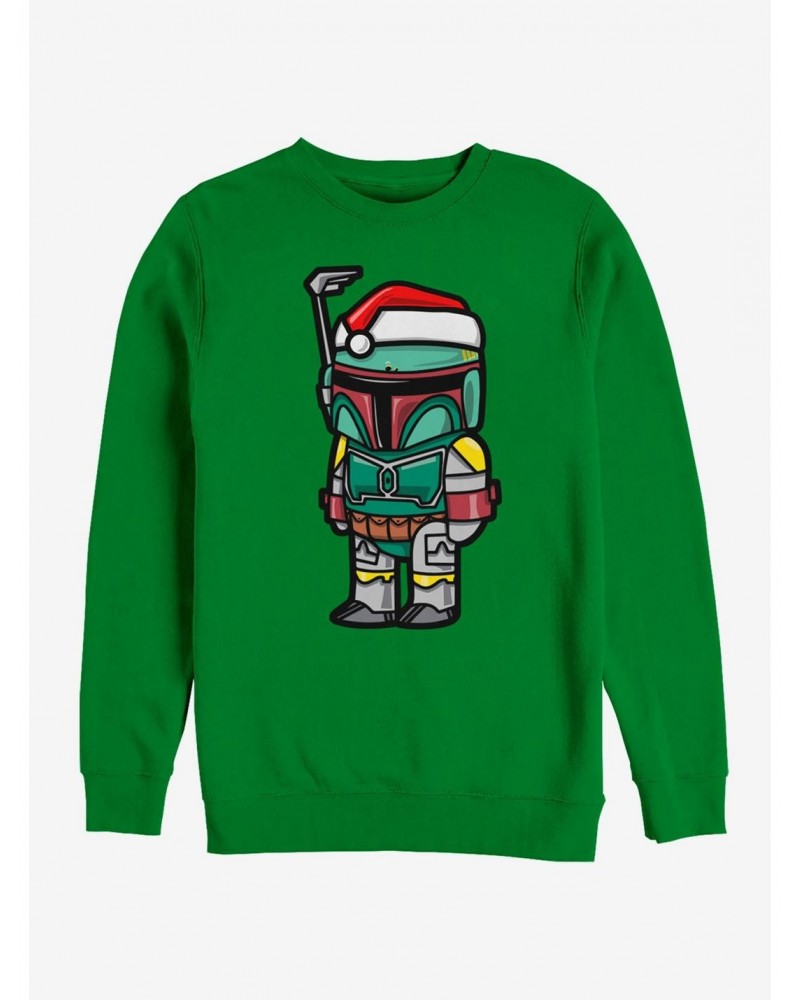 Star Wars Boba Fett Santa Hat Cartoon Sweatshirt $10.04 Sweatshirts