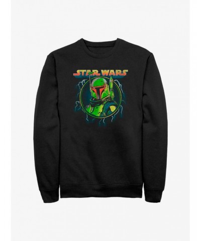 Star Wars The Mandalorian Boba Badge Sweatshirt $14.46 Sweatshirts