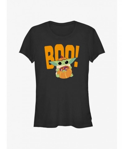 Star Wars The Mandalorian Grogu Boo Girls T-Shirt $6.63 T-Shirts