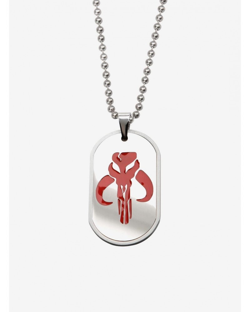 Star Wars Mandalorian Symbol Dog Tag Pendant $18.40 Pendants