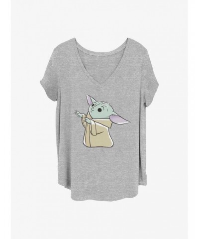 Star Wars The Mandalorian Child Reaching Girls T-Shirt Plus Size $9.02 T-Shirts