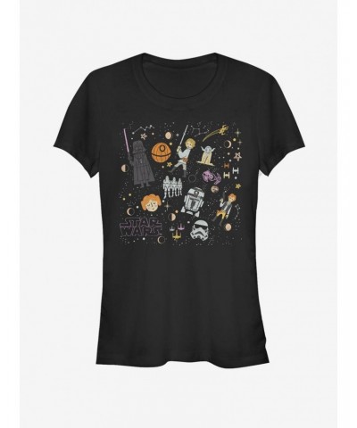 Star Wars Collage Girls T-Shirt $6.96 T-Shirts