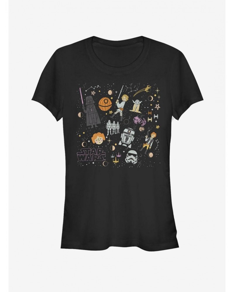 Star Wars Collage Girls T-Shirt $6.96 T-Shirts