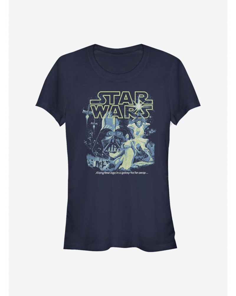 Star Wars Poster Neon Pop Girls T-Shirt $5.50 T-Shirts