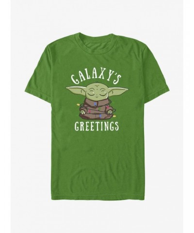 Star Wars The Mandalorian Galaxy's Greetings T-Shirt $6.06 T-Shirts