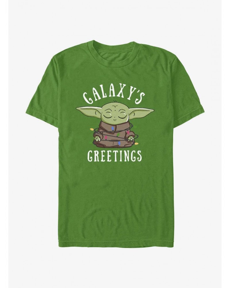 Star Wars The Mandalorian Galaxy's Greetings T-Shirt $6.06 T-Shirts