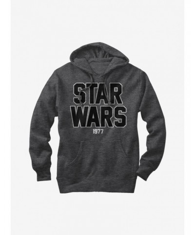 Star Wars Bold Logo 1977 Hoodie $12.57 Hoodies