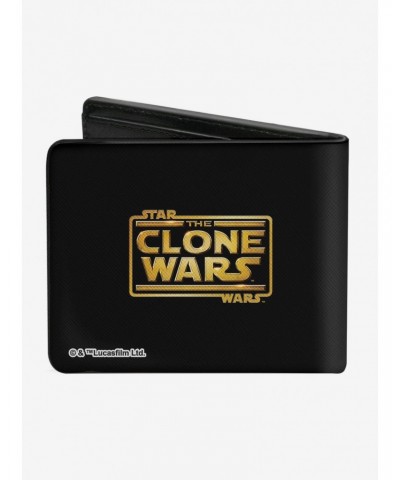 Star Wars The Clone Wars Cody Commander Clone Trooper Helmet Bifold Wallet $10.03 Wallets