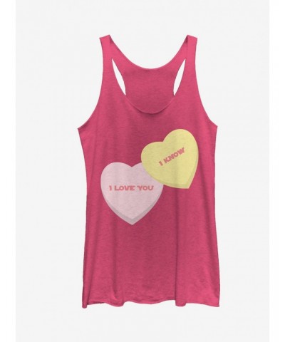 Star Wars Valentine's Day I Love You I Know Hearts Girls Tanks $10.36 Tanks