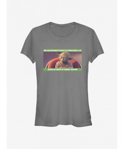 Star Wars In Girls Yoda Of Planning Girls T-Shirt $6.47 T-Shirts