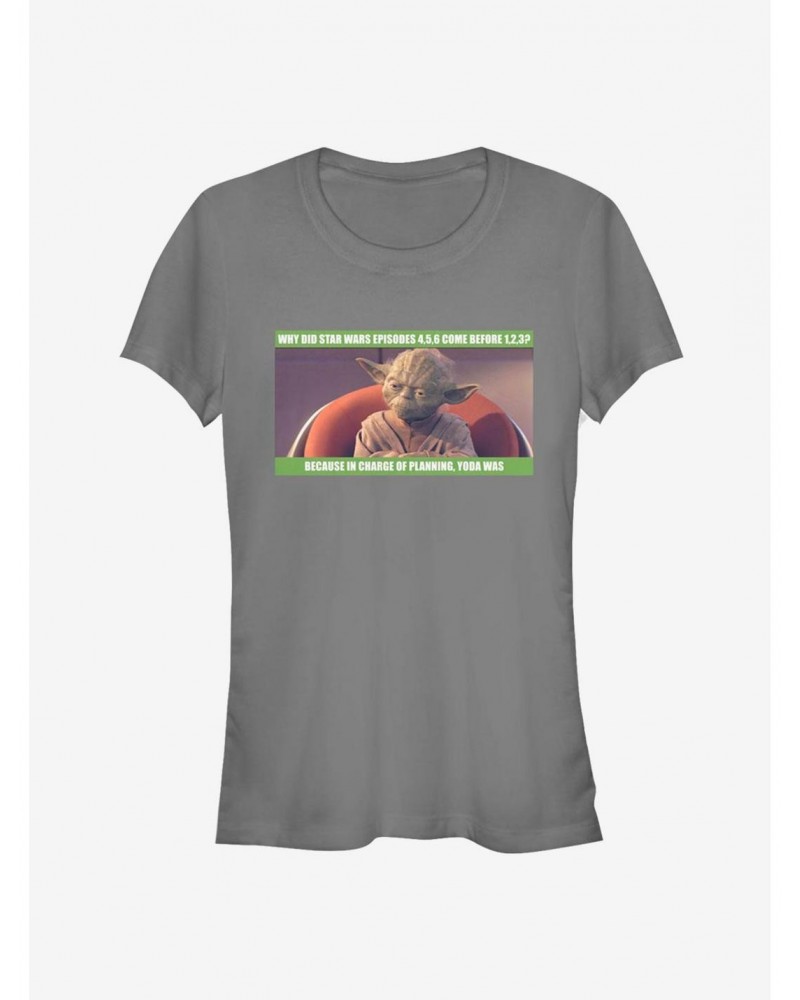 Star Wars In Girls Yoda Of Planning Girls T-Shirt $6.47 T-Shirts