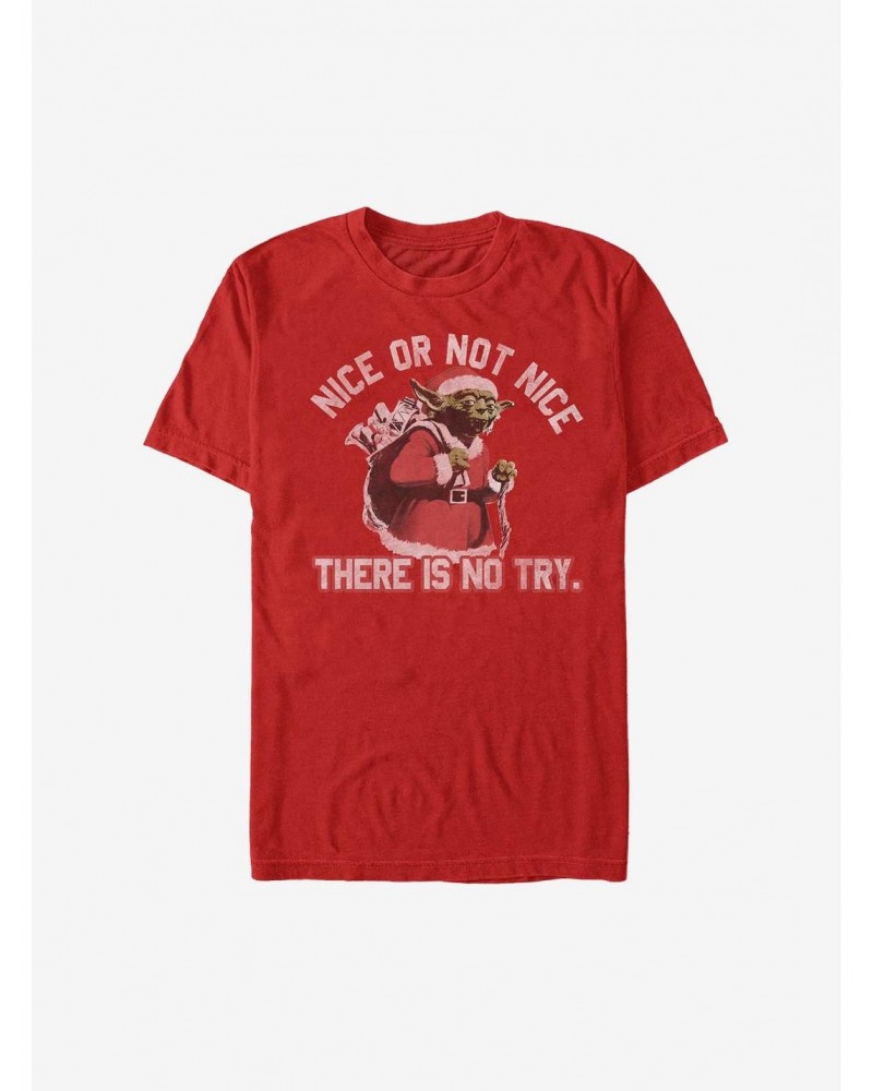 Star Wars Nice Or Not Nice Holiday T-Shirt $6.37 T-Shirts