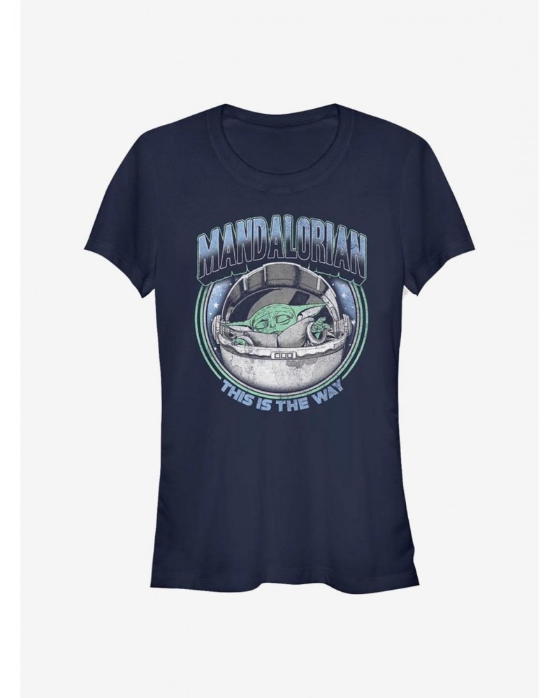 Star Wars The Mandalorian Vintage Magic The Child Girls T-Shirt $6.31 T-Shirts