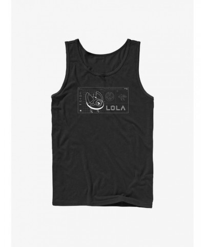 Star Wars Obi-Wan Kenobi Lola Droid Schematic Tank Top $6.37 Tops