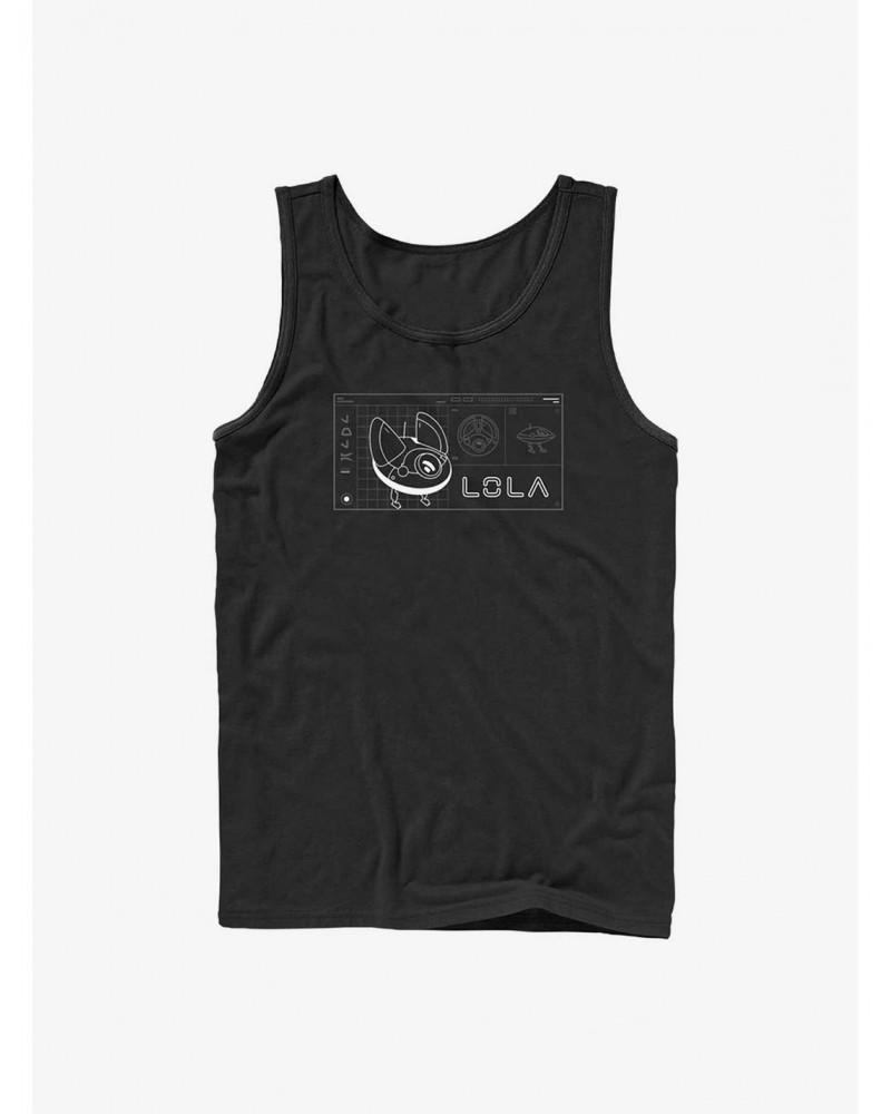 Star Wars Obi-Wan Kenobi Lola Droid Schematic Tank Top $6.37 Tops